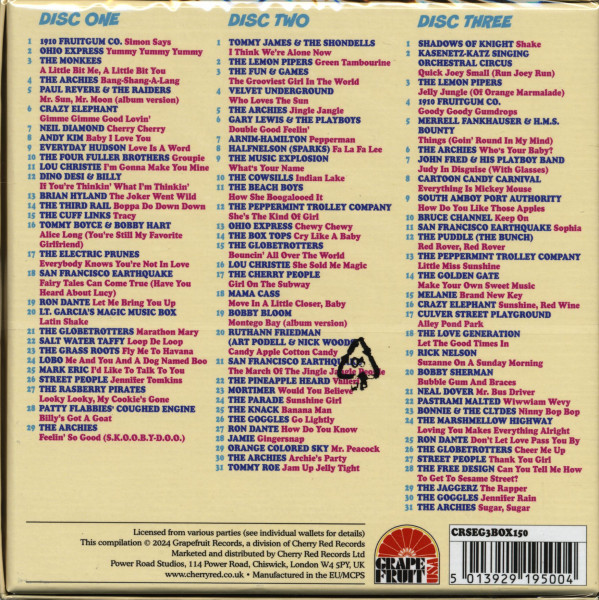 Pour A Little Sugar On It - The Chewy, Chewy Sounds Of American Bubblegum 1966-1971 (3-CD Box)