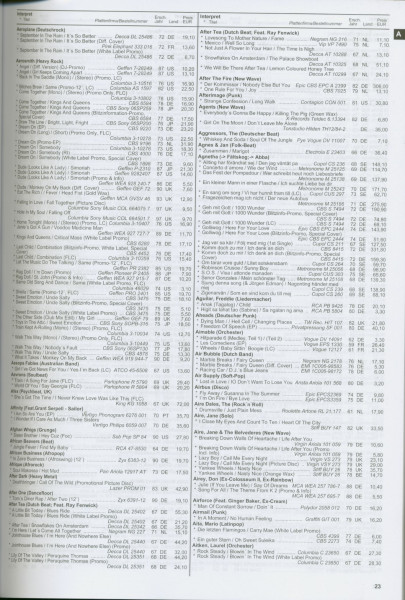 Der große Rock & Pop Single Preiskatalog 2024 25