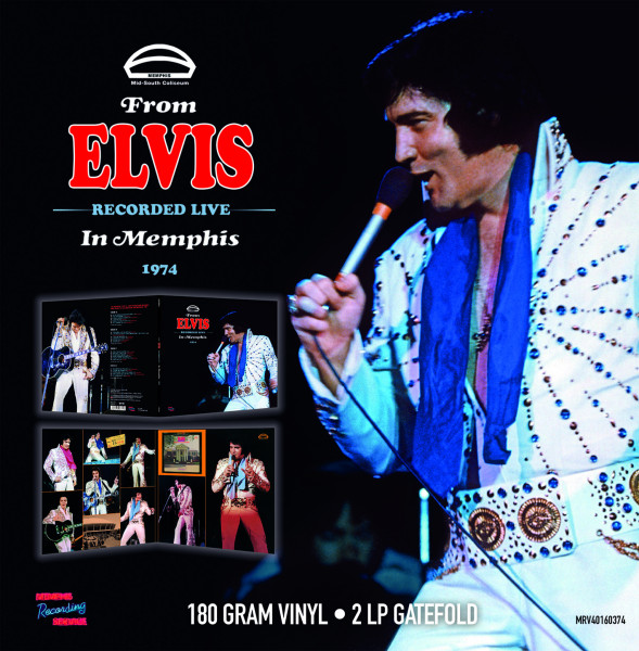 From Elvis In Memphis - Recorded Live 1974 (2-LP, 180g Clear Vinyl, Ltd.)