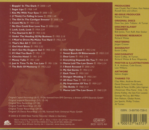 Boppin' In The Dark (CD)