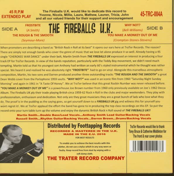 The Fireballs U.K. (7inch, 45rpm, EP, PS)