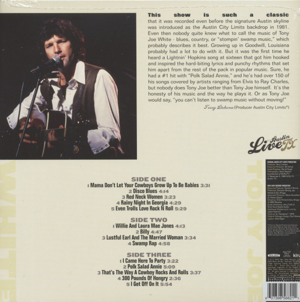 Live From Austin,TX (2-LP, Swamp Vinyl, Ltd.)