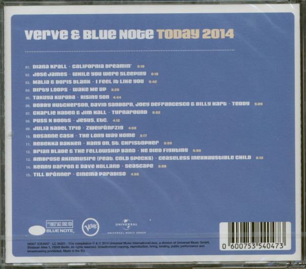 Verve & Blue Note Today 2014 (CD)