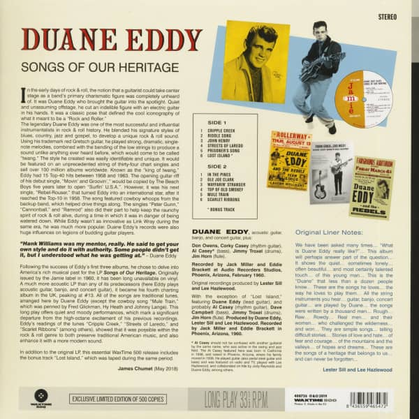 Songs Of Our Heritage (LP, 180g Vinyl, Ltd.)