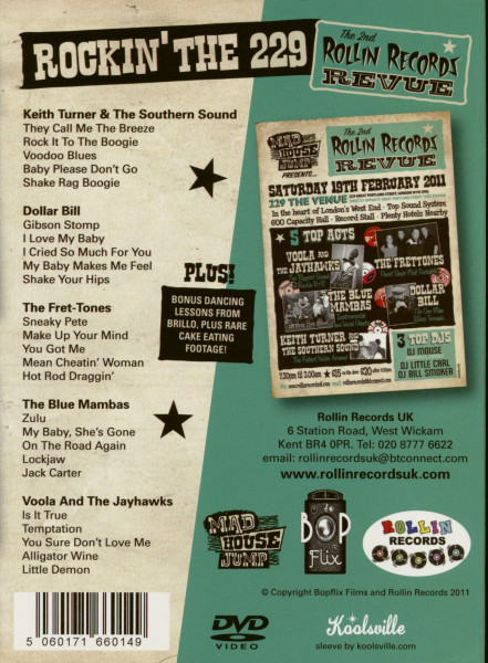 Rockin' The 229 - The 2nd Rollin' Records Revue (DVD)