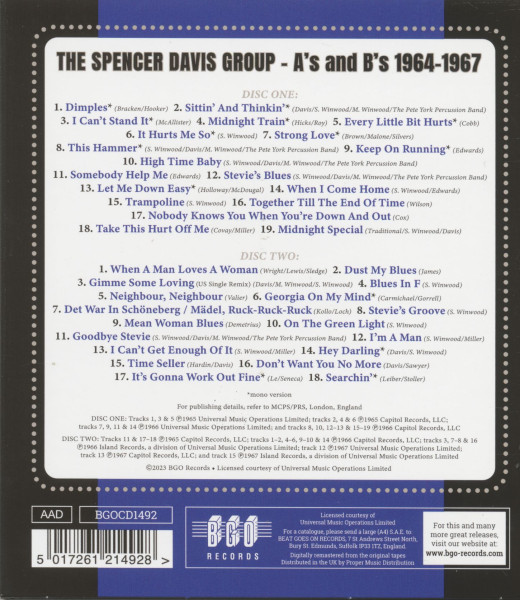 A's And B's 1964 - 1967 (2-CD)