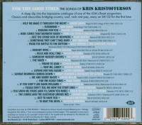 Aperçu: For The Good Times - The Songs Of Kris Kristofferson (CD) Aperçu: For The Good Times - The Songs Of Kris Kristofferson (CD)