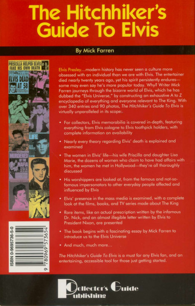 The Hitchhiker's Guide to Elvis: An A-Z of the Elvis Universe by Acclamed Author Mick Farren