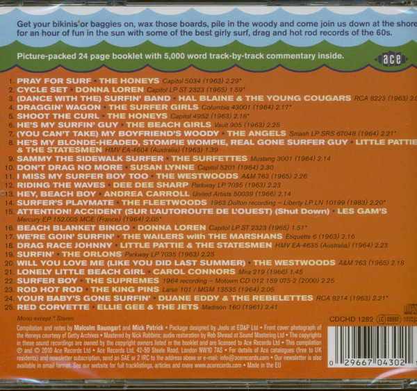 Hey, Beach Girls - Female Surf & Drag 1961-66 (CD)