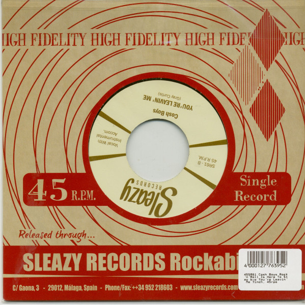 Rock'n'Roll Is Here To Stay b-w You're Leavin' Me 7inch, 45rpm