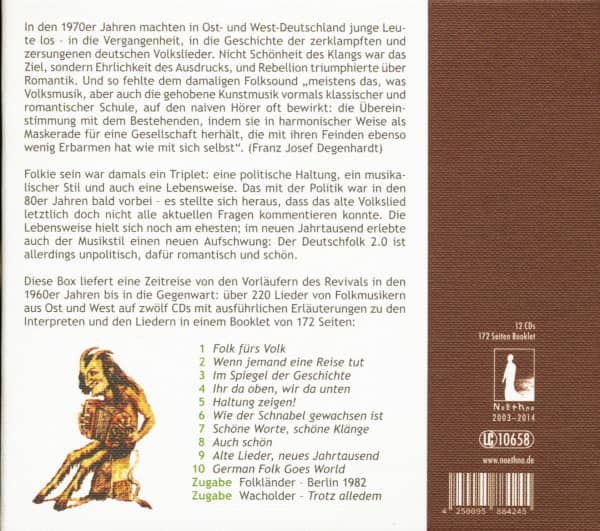 Deutschfolk - Soundtrack Zum Volksliedrevival In Der BRDDR (12-CD)