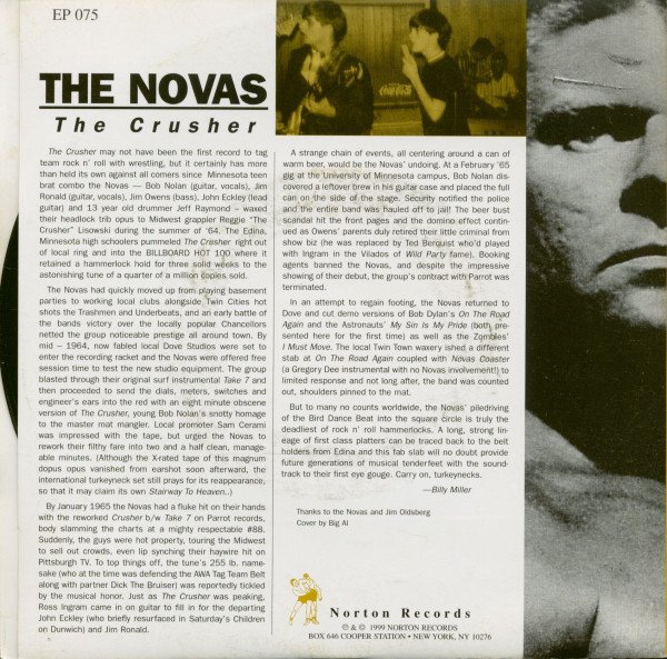 The Crusher (7inch EP, 45rpm, Picture Sleeve)