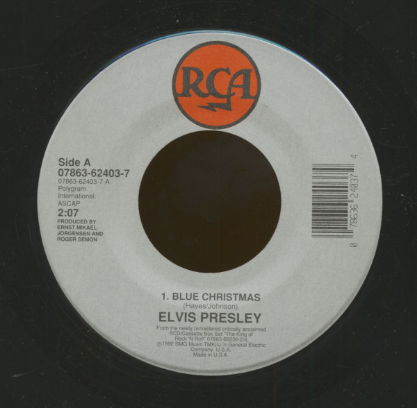 Blue Christmas - Love Me Tender (7inch, 45rpm)