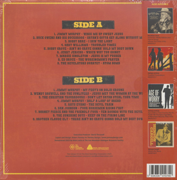 Hillbillies In Hell: Wake Me Up! - Brimstone And Beauty From Nashville Pulpit 1952-1974 (LP, Ltd.)