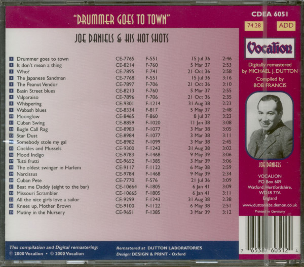 Drummer Goes To Town (CD)