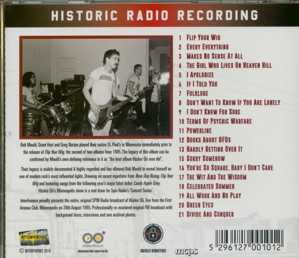 Live... First Avenue 85 (CD)