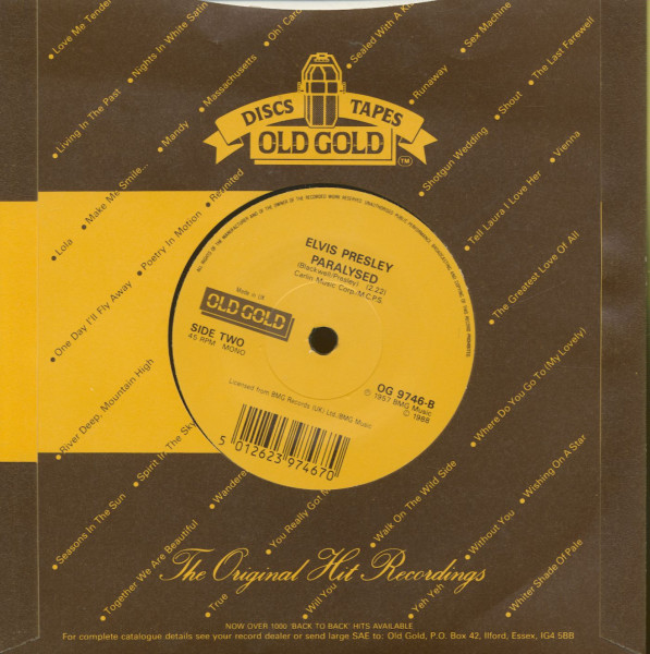 Loving You - Paralysed (7inch, 45rpm, sc)