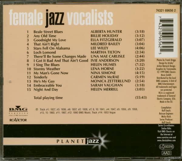 Planet Jazz - Female Jazz Vocalists (CD)