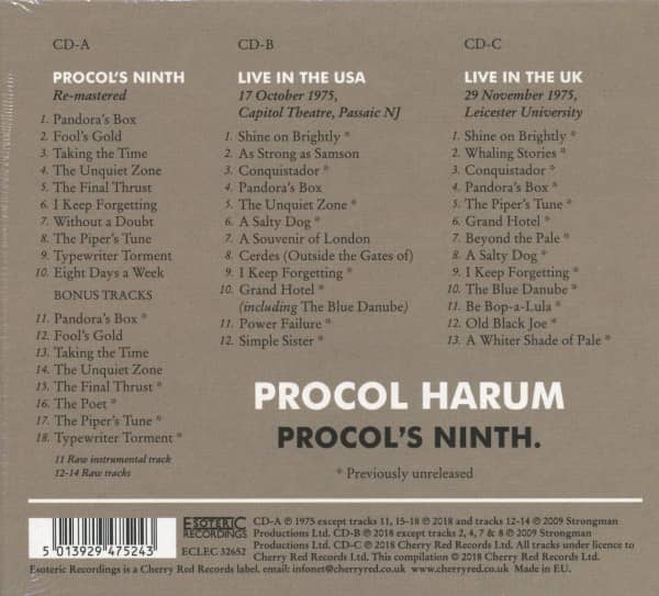 Procol's Ninth (3-CD)