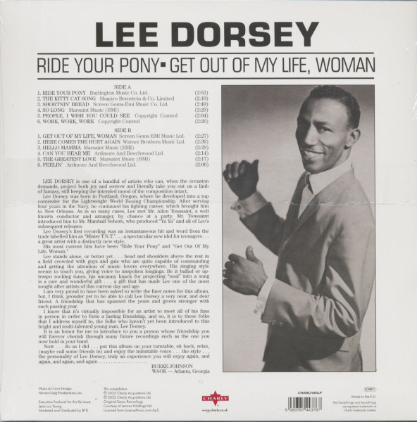 Ride Your Pony - Get Out Of My Life Woman (LP)