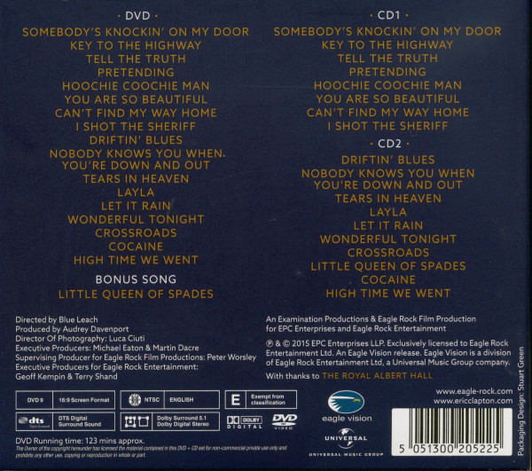 Slowhand At 70: Live At The Royal Albert Hall (2-CD,1-DVD)