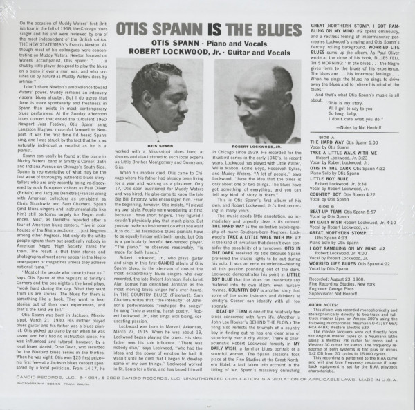 Otis Spann Is The Blues (LP, 180g Vinyl)