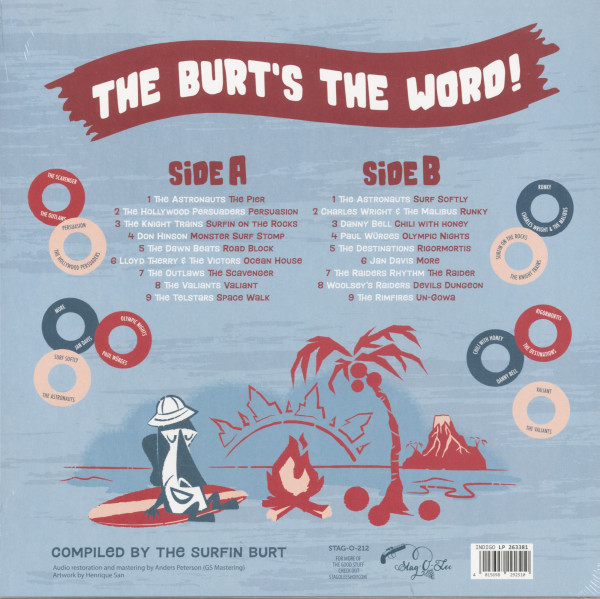 Surfin Burt's Surfin Safari 2 - The Burt's the Word! (LP, colored Vinyl, Ltd.)