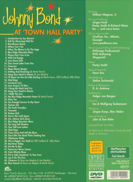 Johnny Bond - At Town Hall Party (DVD) (0)