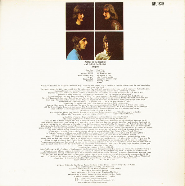 Arthur Or The Decline And Fall Of The British Empire (LP)