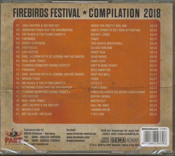 Firebirds Festival Compilation 2018 (CD)