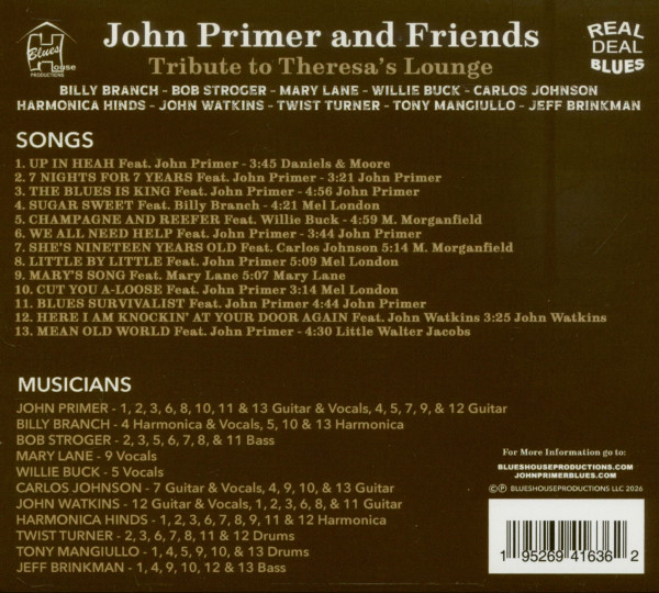 Tribute To Theresa's Lounge (CD)
