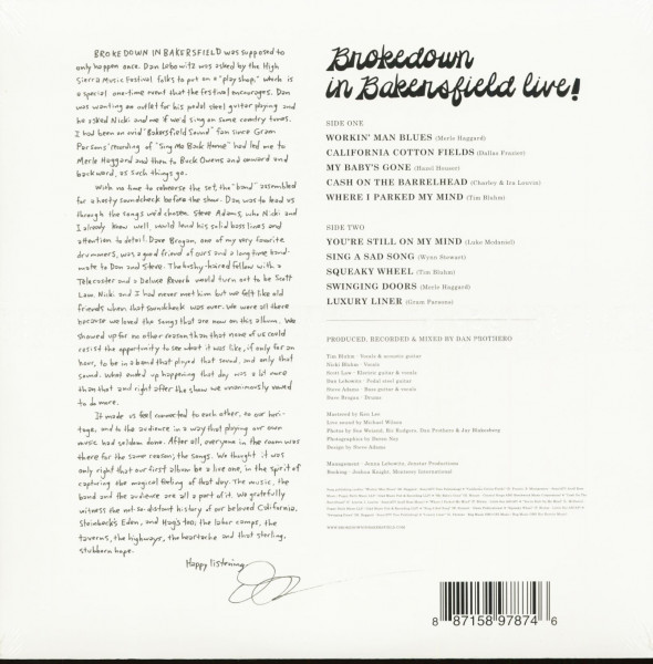 Brokedown in Bakersfield - Live (LP)