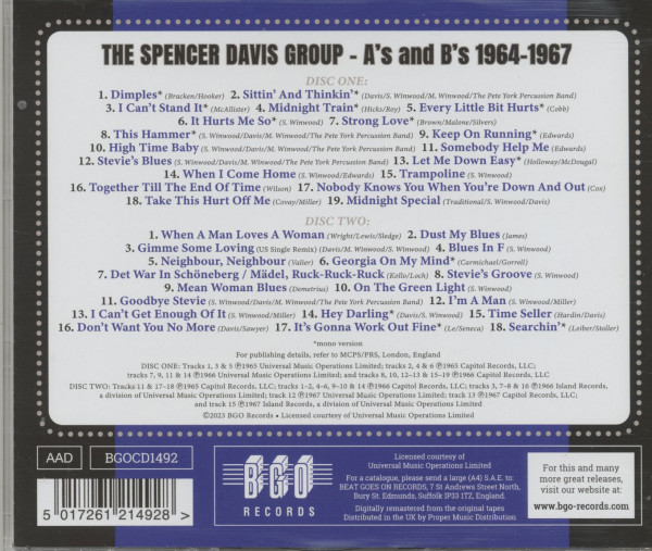 A's And B's 1964 - 1967 (2-CD)