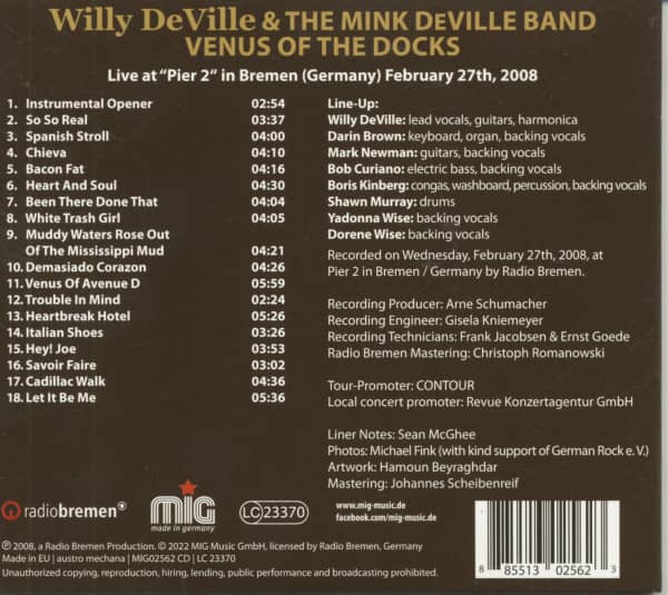 Venus Of The Docks - Live In Bremen 2008 (CD)