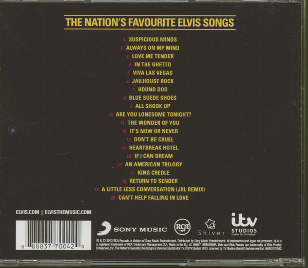 The Nation's Favorite Elvis Songs (CD)