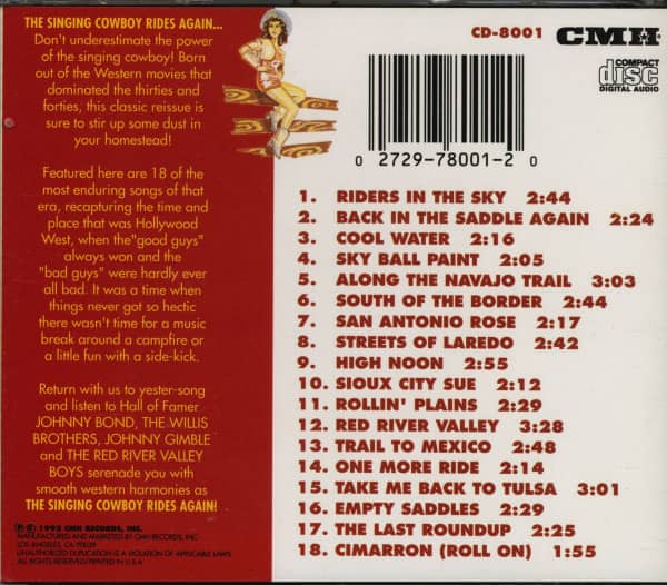 Singing Cowboys Ride Again (CD)