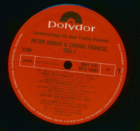 Aperçu: Connie Francis & Peter Kraus, Vol.1 (LP) Aperçu: Connie Francis & Peter Kraus, Vol.1 (LP)