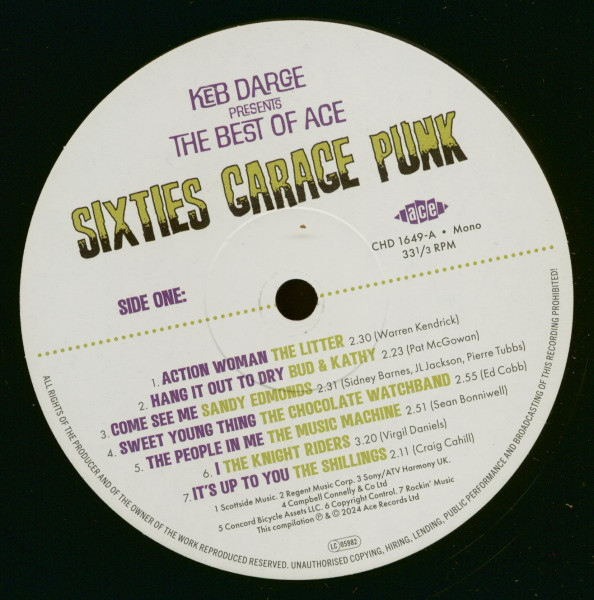 Keb Darge Presents The Best Of Ace Sixties Garage Punk (LP)