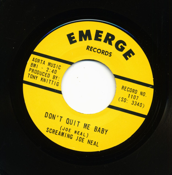 She's My Baby -Don't Quit Me Baby (7inch, 45rpm)