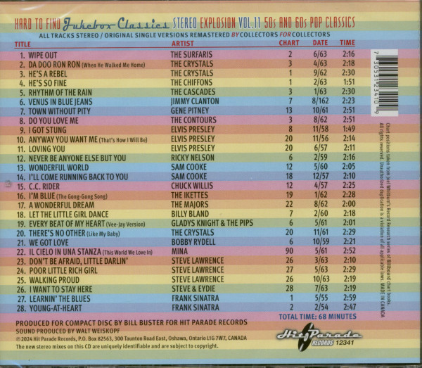 Stereo Explosion Vol.11 - 50s & 60s Pop Classics (CD)