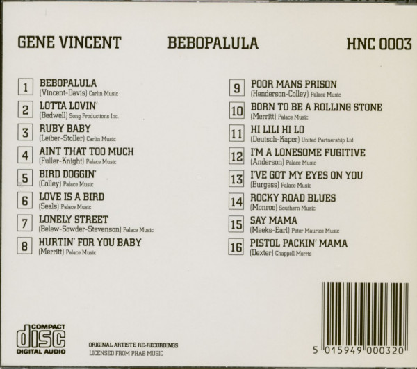 Be Bop A Lula (CD)