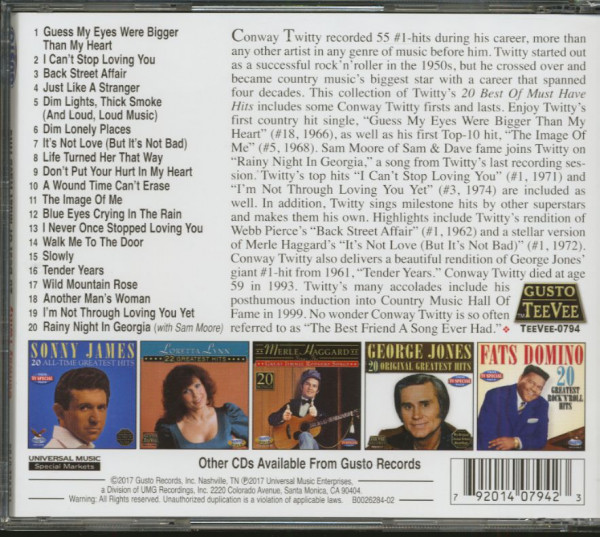 20 Best Of Must Have Hits (CD)