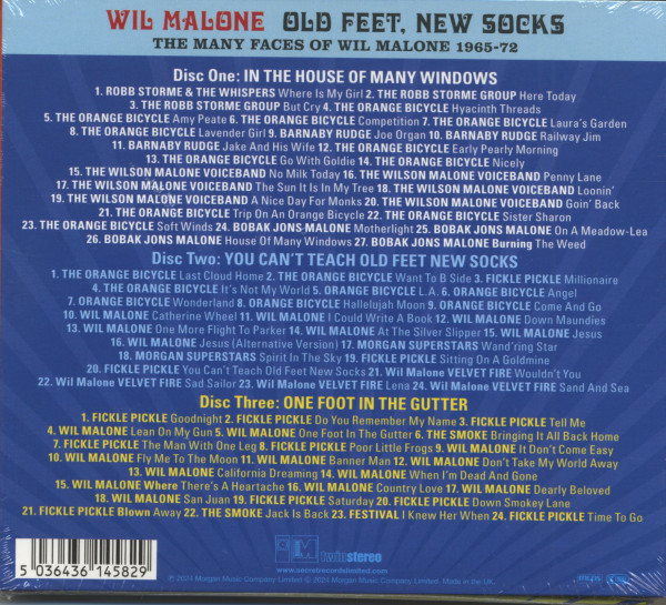 Old Feet, New Socks - The Many Facs Of Wil Malone 1965-72 (3-CD Boxset)