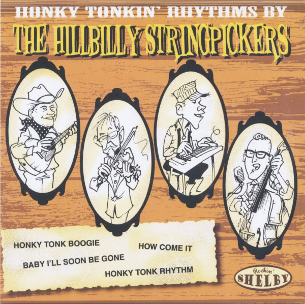 Honky Tonkin' Rhythms By The Hillbilly Stringpickers (7inch, 45rpm, EP, PS)