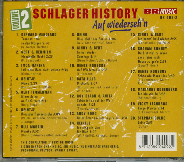 Schlager History Volume 2 (CD)
