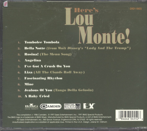 Here's Lou Monte! (CD)