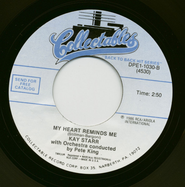 The Rock And Roll Waltz - My Heart Reminds Me (7inch, 45rpm, BC)