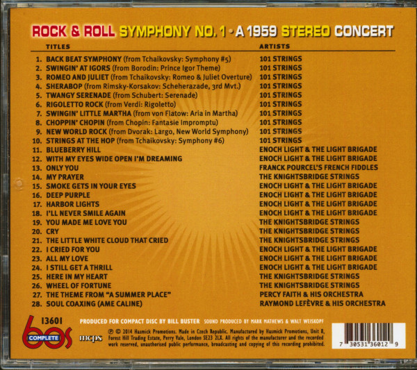 Rock & Roll Symphony No. 1 - A 1959 Stereo Concert (CD)