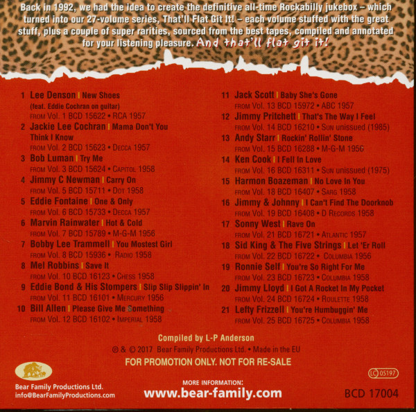 Wild 1950s Punk, Rockabilly and Rock'n'Roll (CD)