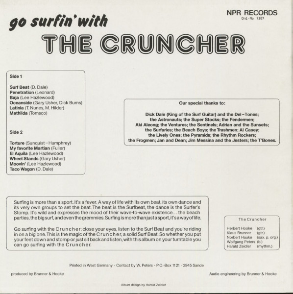Go Surfin' With The Cruncher (LP)